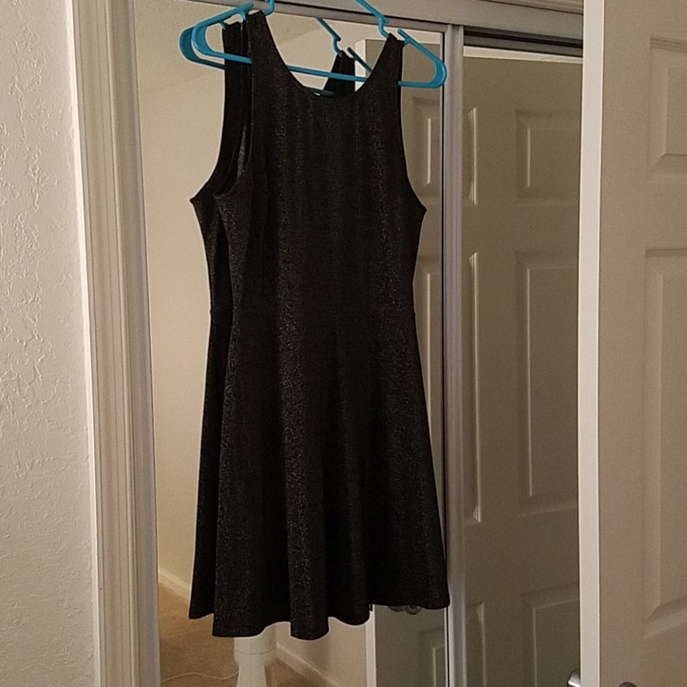 H&M Shimmer Black Mini Dress